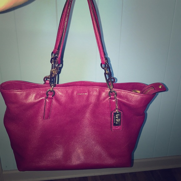 Coach Handbags - Coach leather purse plum purple